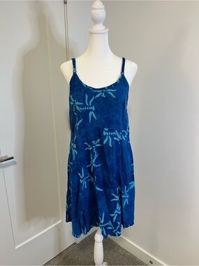KISMET Tie-Dye Blue Slip Dress - FREE SHIPPING on Bundles $85+